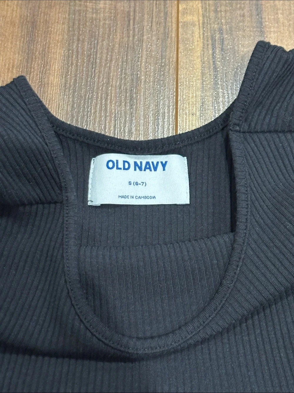 Old Navy Black Long-Sleeve Scoop Neck Knit Dress